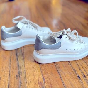 Alexander McQueen's sneakers Made from smooth white leather